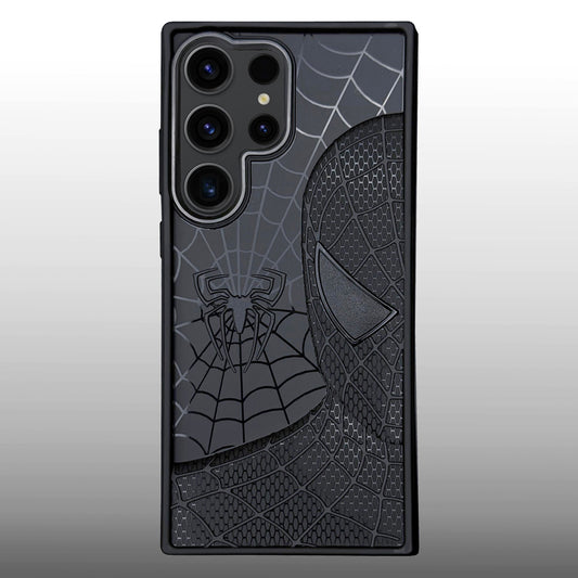 Sp Superhero Web Case with Metallic Camera Ring for Samsung S23 Ultra