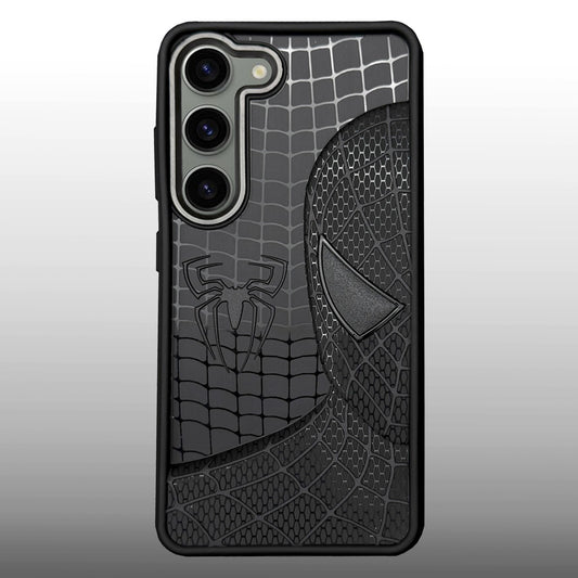 Sp Superhero Web Case with Metallic Camera Ring for Samsung S23