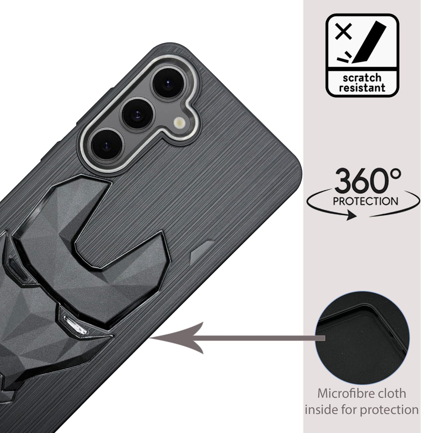 IR Mask Case with Camera Ring for Samsung Galaxy S24 FE