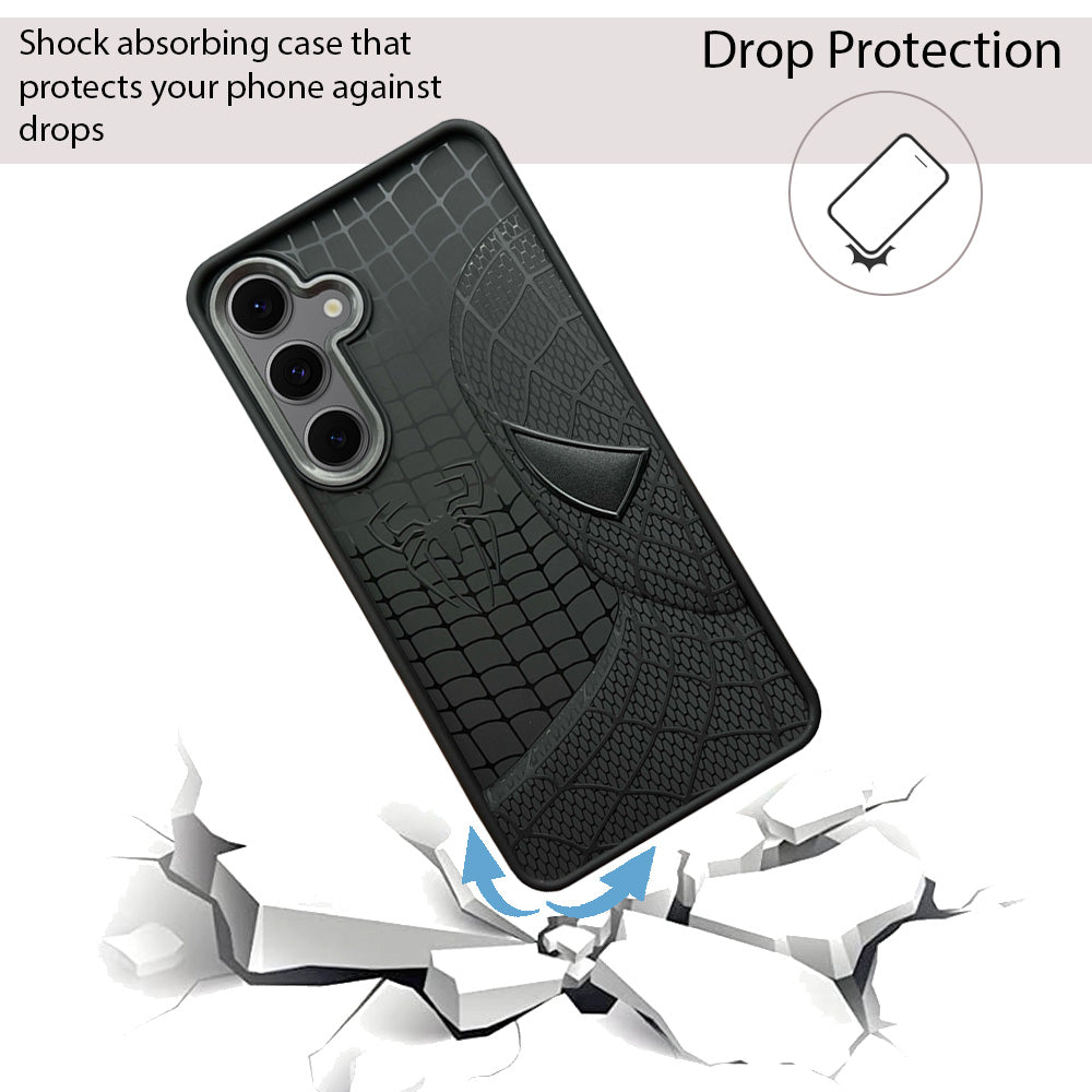 Sp Superhero Web Case with Metallic Camera Ring for Samsung S24 FE