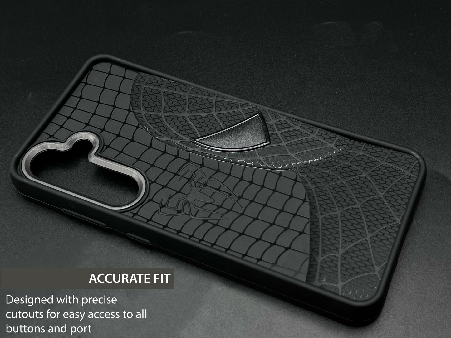 Sp Superhero Web Case with Metallic Camera Ring for Samsung S24 FE