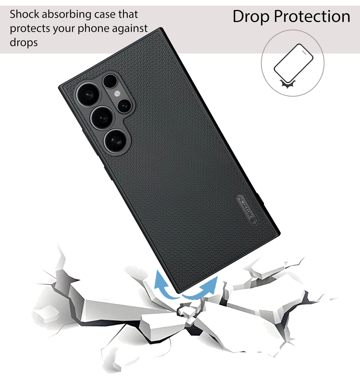 Niukin Grip Guard Back Case for Samsung Galaxy S24 Ultra
