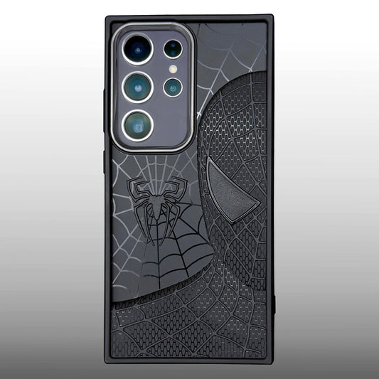 Sp Superhero Web Case with Metallic Camera Ring for Samsung S24 Ultra
