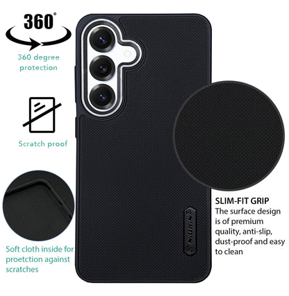 NIUKIN Super Frosted Dotted Case with Camera Ring for Samsung S25