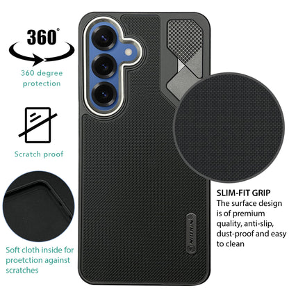 NIUKIN Fancy Super Frosted Dotted Case with Camera Ring for Samsung Galaxy S25
