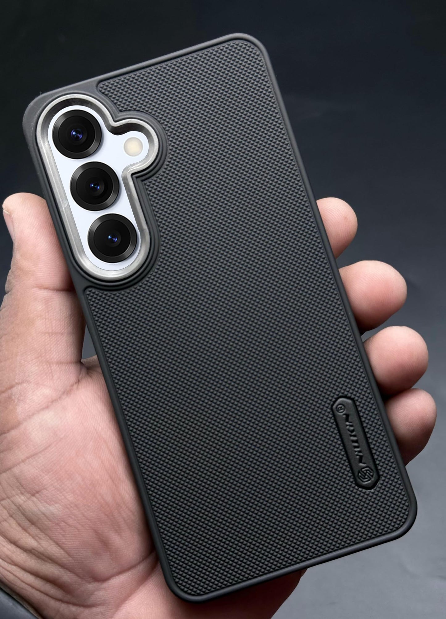 NIUKIN Super Frosted Dotted Case with Camera Ring for Samsung S25