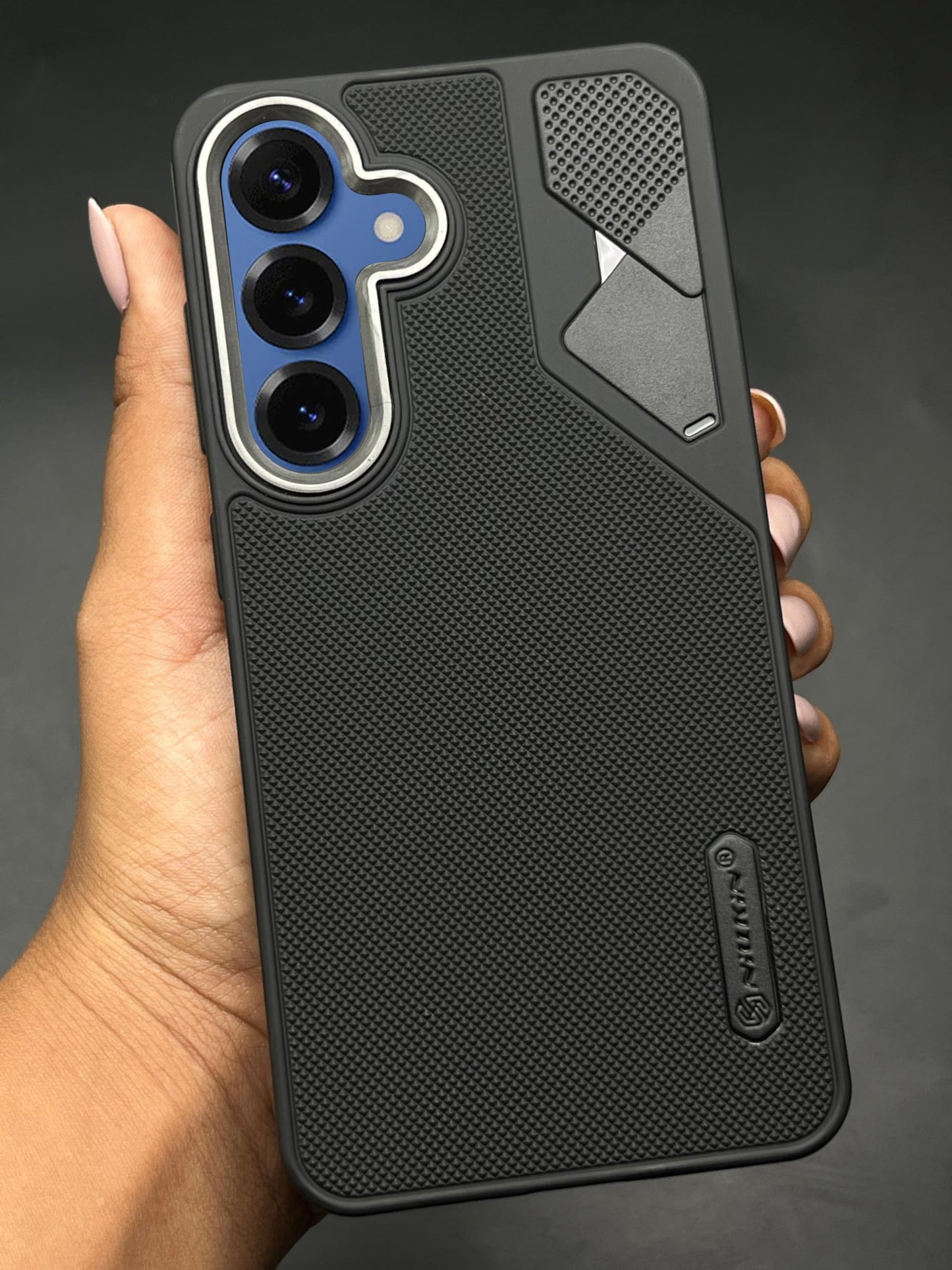 NIUKIN Fancy Super Frosted Dotted Case with Camera Ring for Samsung Galaxy S25