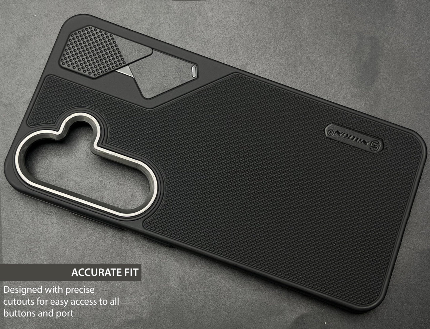 NIUKIN Fancy Super Frosted Dotted Case with Camera Ring for Samsung Galaxy S25