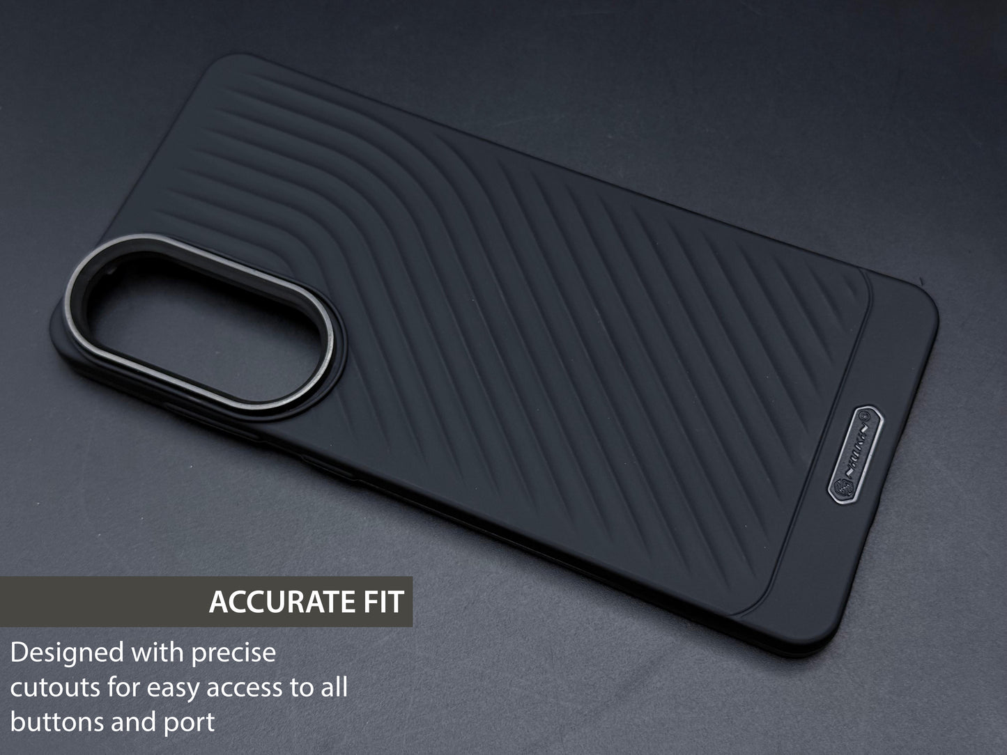 Ripple Wave Case with Metallic Camera ring for Samsung Galaxy S25 Edge