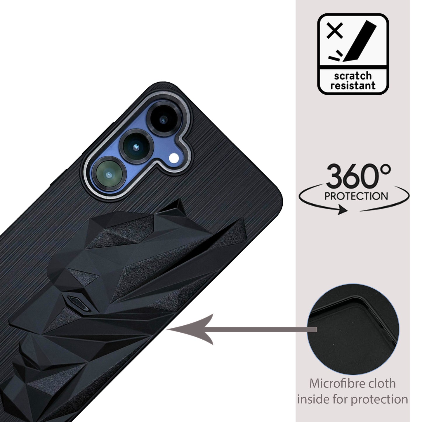 Bt Superhero Case with Camera Ring for Samsung S25 Plus