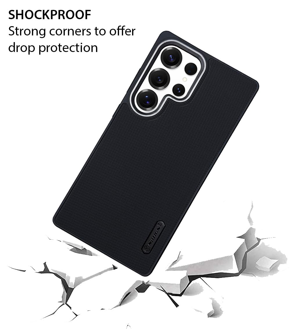 NIUKIN Super Frosted Dotted Case with Camera Ring for Samsung S25 Ultra