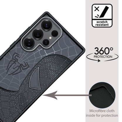 Sp Superhero Web Case with Metallic Camera Ring for Samsung S25 Ultra