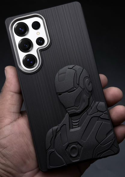 IR Superhero Armor Case with Metallic Camera Ring for Samsung S25 Ultra