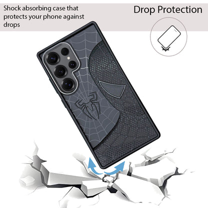 Sp Superhero Web Case with Metallic Camera Ring for Samsung S25 Ultra