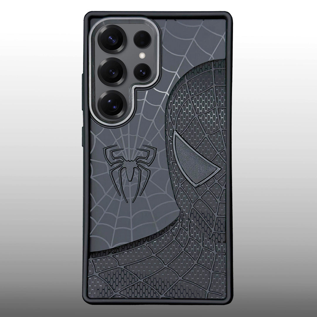 Sp Superhero Web Case with Metallic Camera Ring for Samsung S25 Ultra