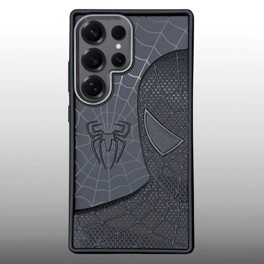 Sp Superhero Web Case with Metallic Camera Ring for Samsung S25 Ultra