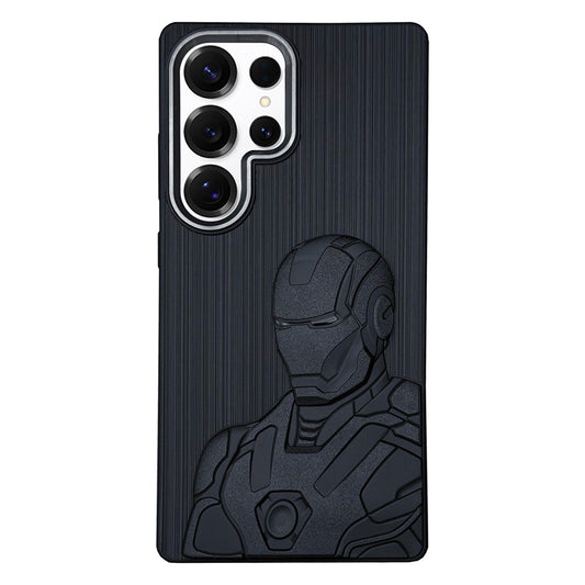 IR Superhero Armor Case with Metallic Camera Ring for Samsung S25 Ultra