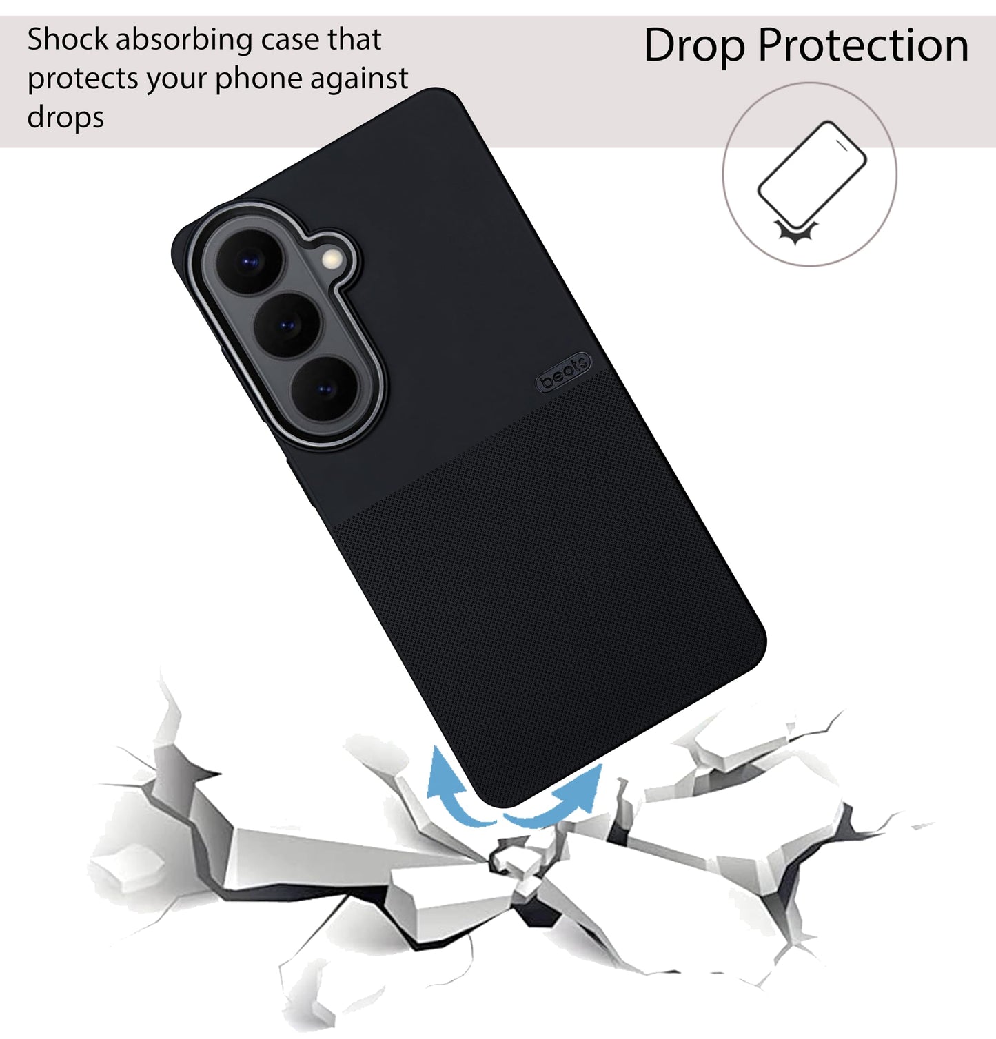 BEOTS Rugged back case with Camera Ring for Samsung Galaxy S26