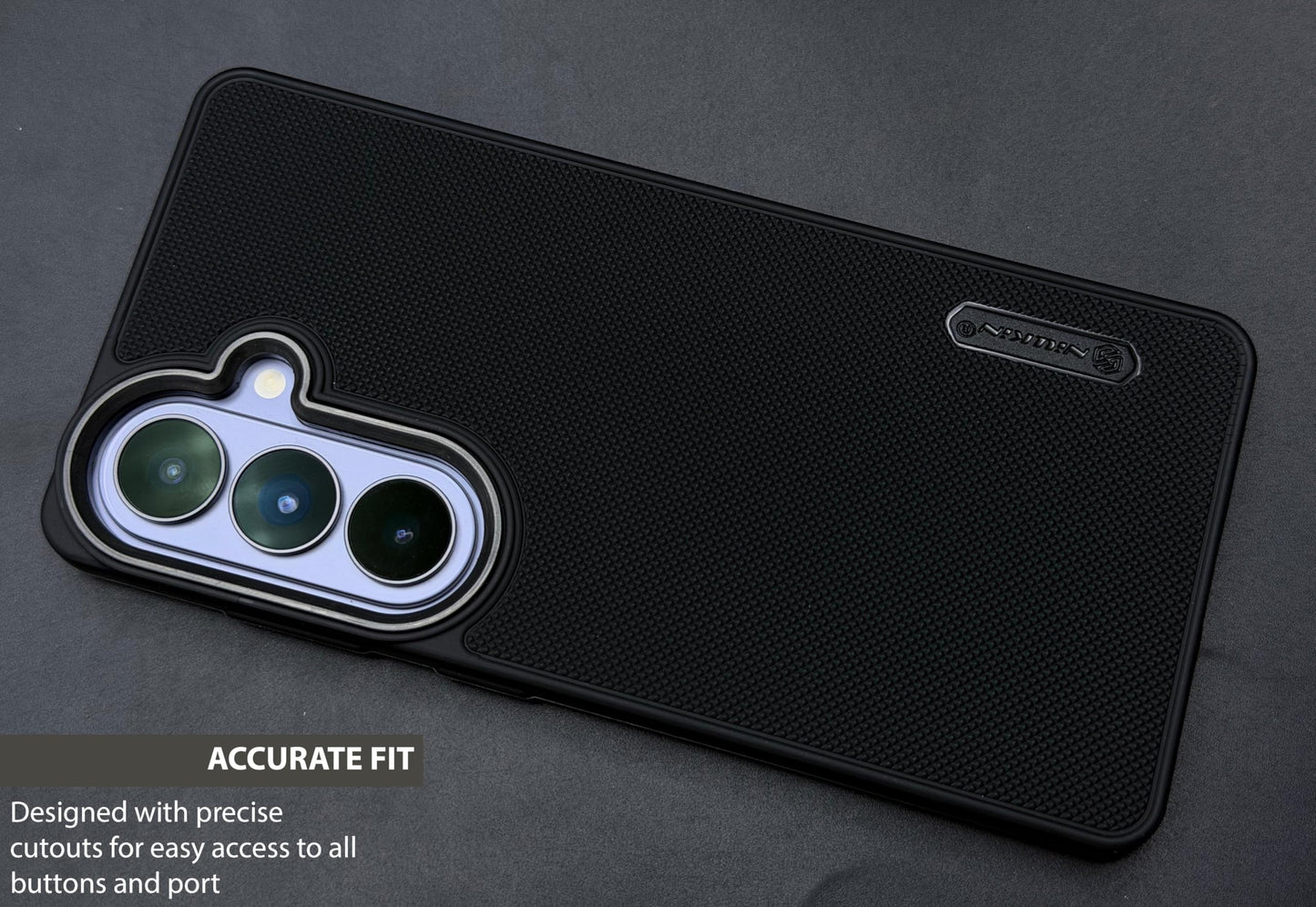 NIUKIN Super Frosted Dotted Case with Camera Ring for Samsung S26