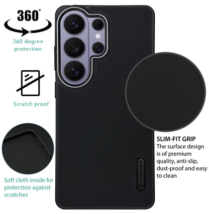 NIUKIN Super Frosted Dotted Case with Camera Ring for Samsung S26 Ultra