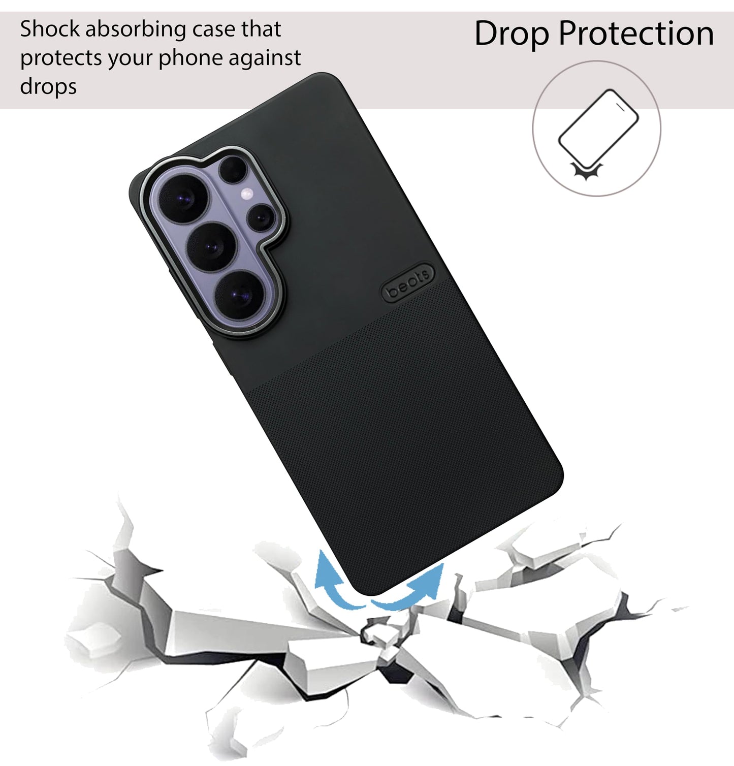 BEOTS Rugged back case with Camera Ring for Samsung Galaxy S26 Ultra