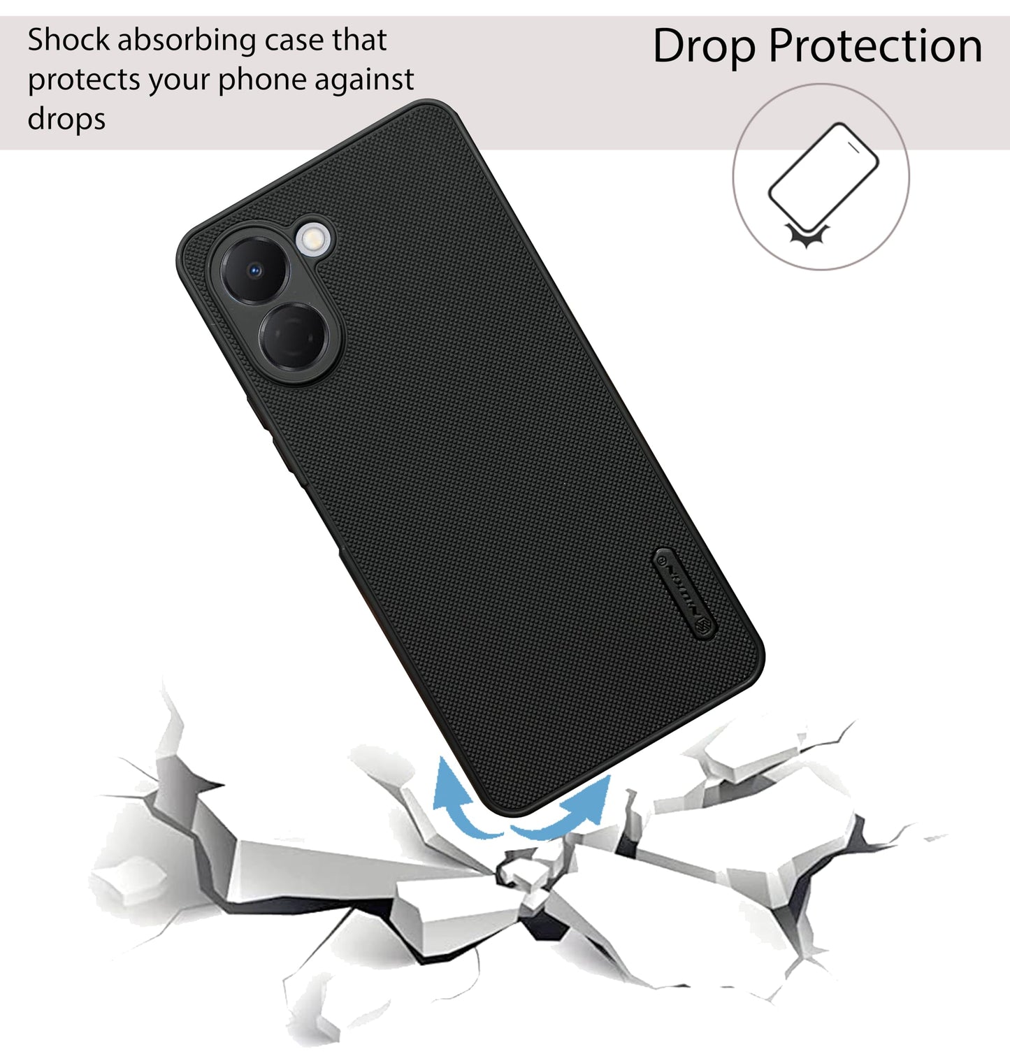 NIUKIN Super Frosted Dotted Case for Tecno Spark GO 3