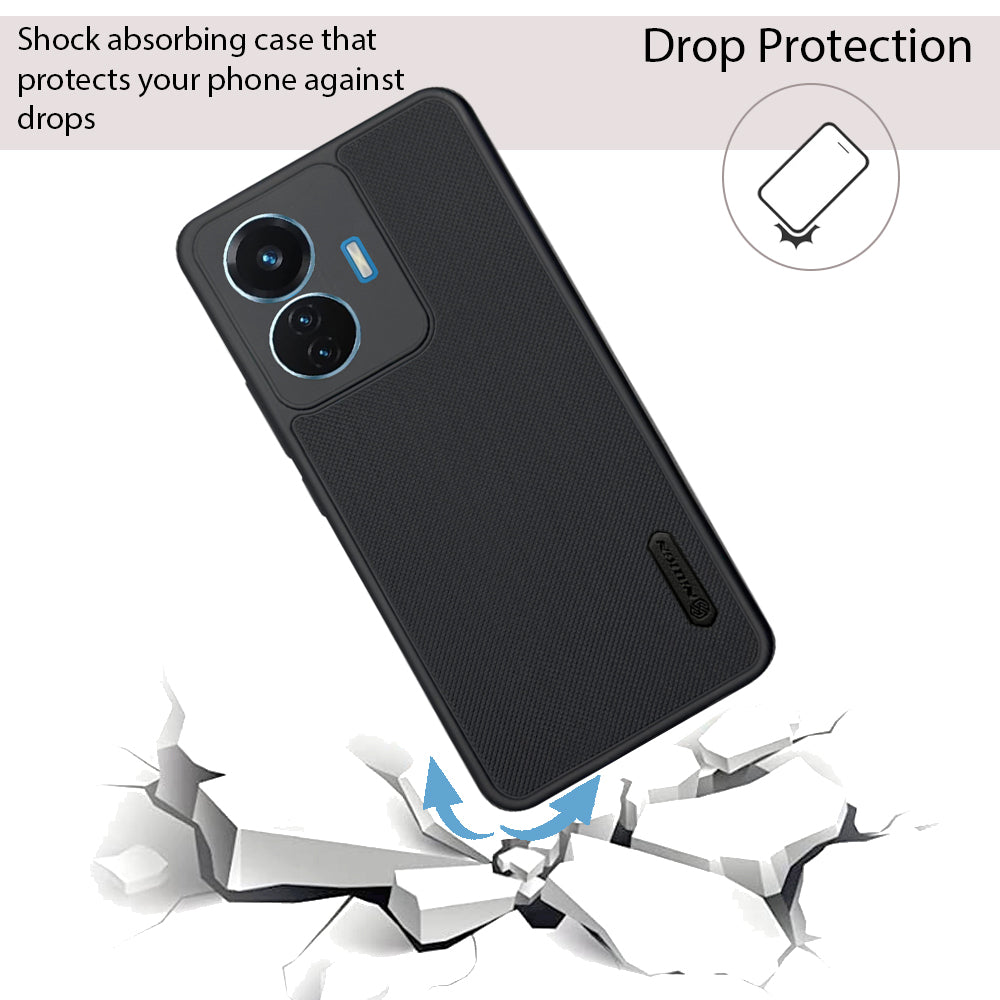 NIUKIN Super Frosted Dotted Case for Vivo T1 4G 44w