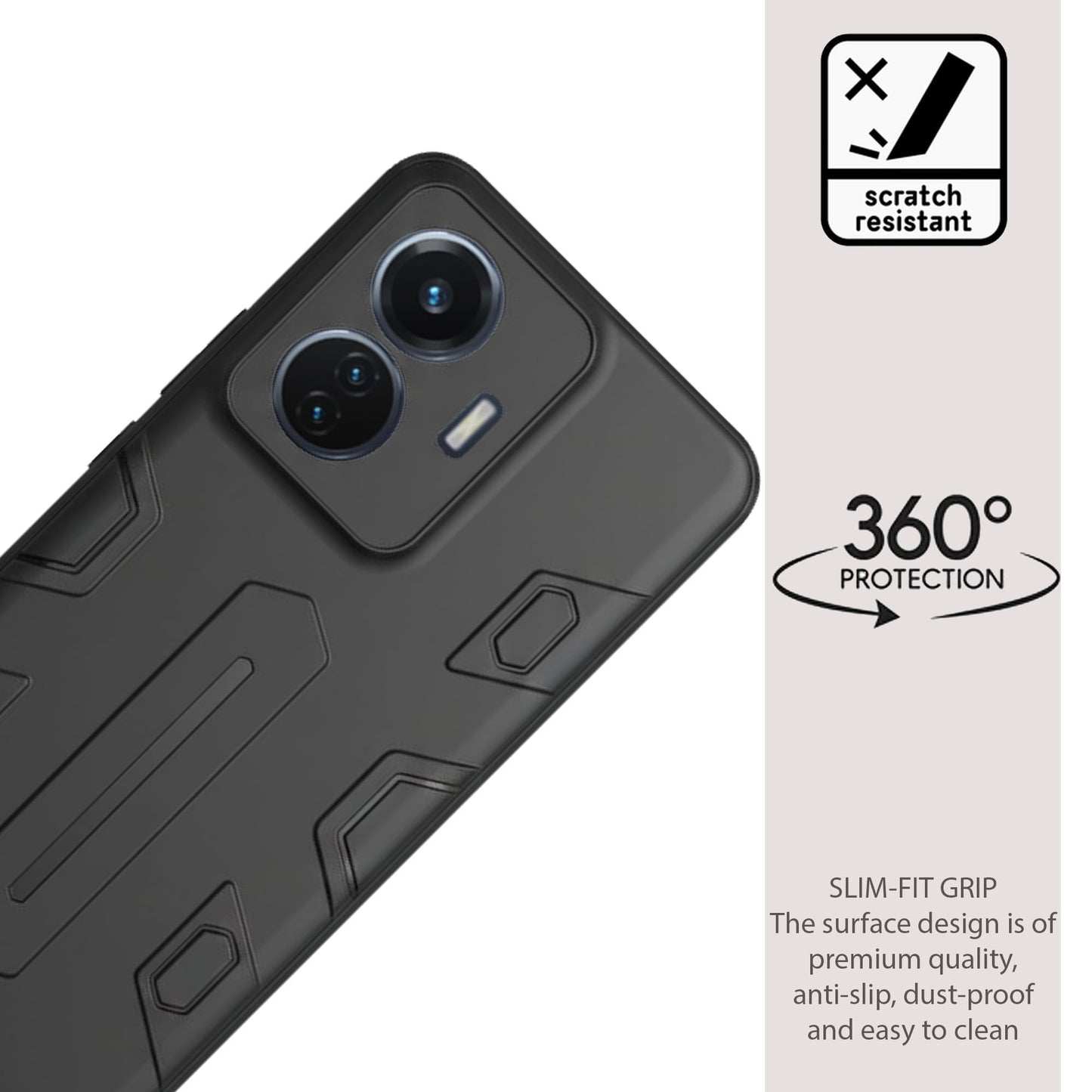 NIUKIN Armor Case for Vivo T1 4G 44w