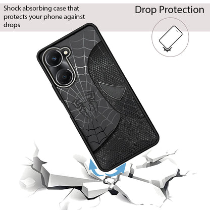 Sp Superhero Web Case with Metallic Camera Ring for Vivo T3 Lite(5G)