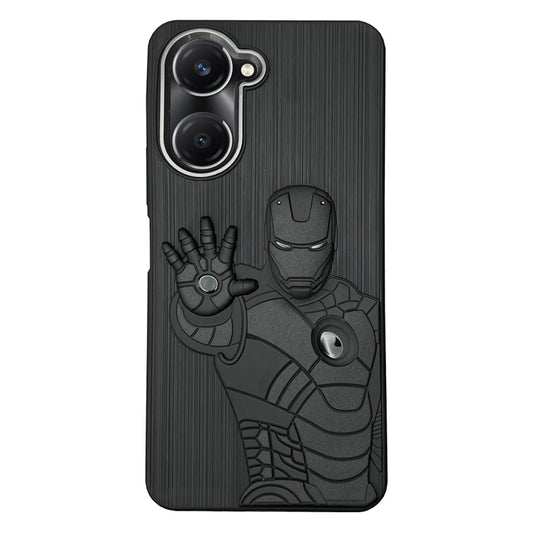 IR Superhero Action Case with Metallic Camera Ring for Vivo T3 Lite