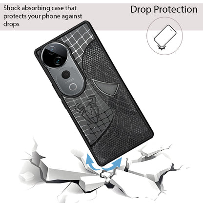 Sp Superhero Web Case with Metallic Camera Ring for Vivo T3 Ultra(5G)
