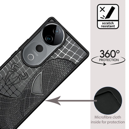 Sp Superhero Web Case with Metallic Camera Ring for Vivo T3 Ultra(5G)