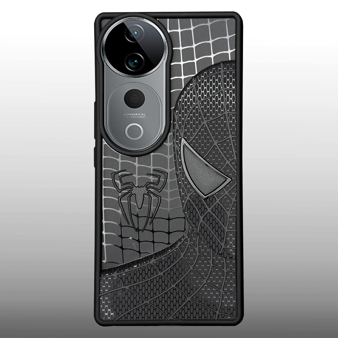 Sp Superhero Web Case with Metallic Camera Ring for Vivo T3 Ultra(5G)
