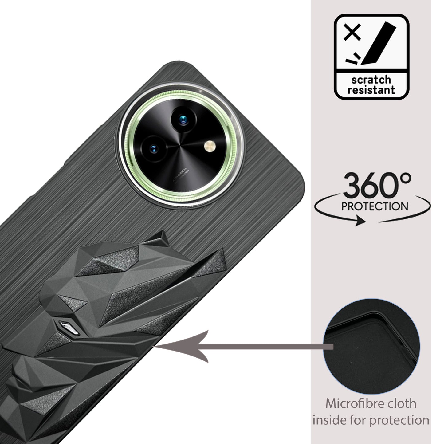 Bt Superhero Case with Camera Ring for Vivo Y58(5G)