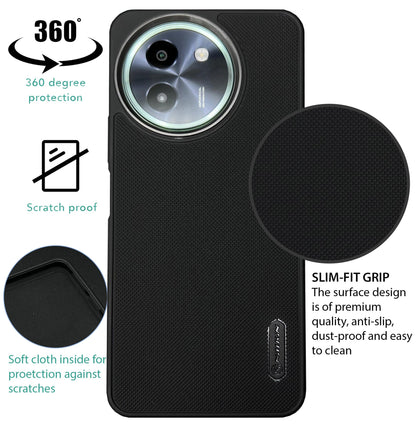 NIUKIN Super Frosted Dotted Case with Camera Ring for Vivo T3x