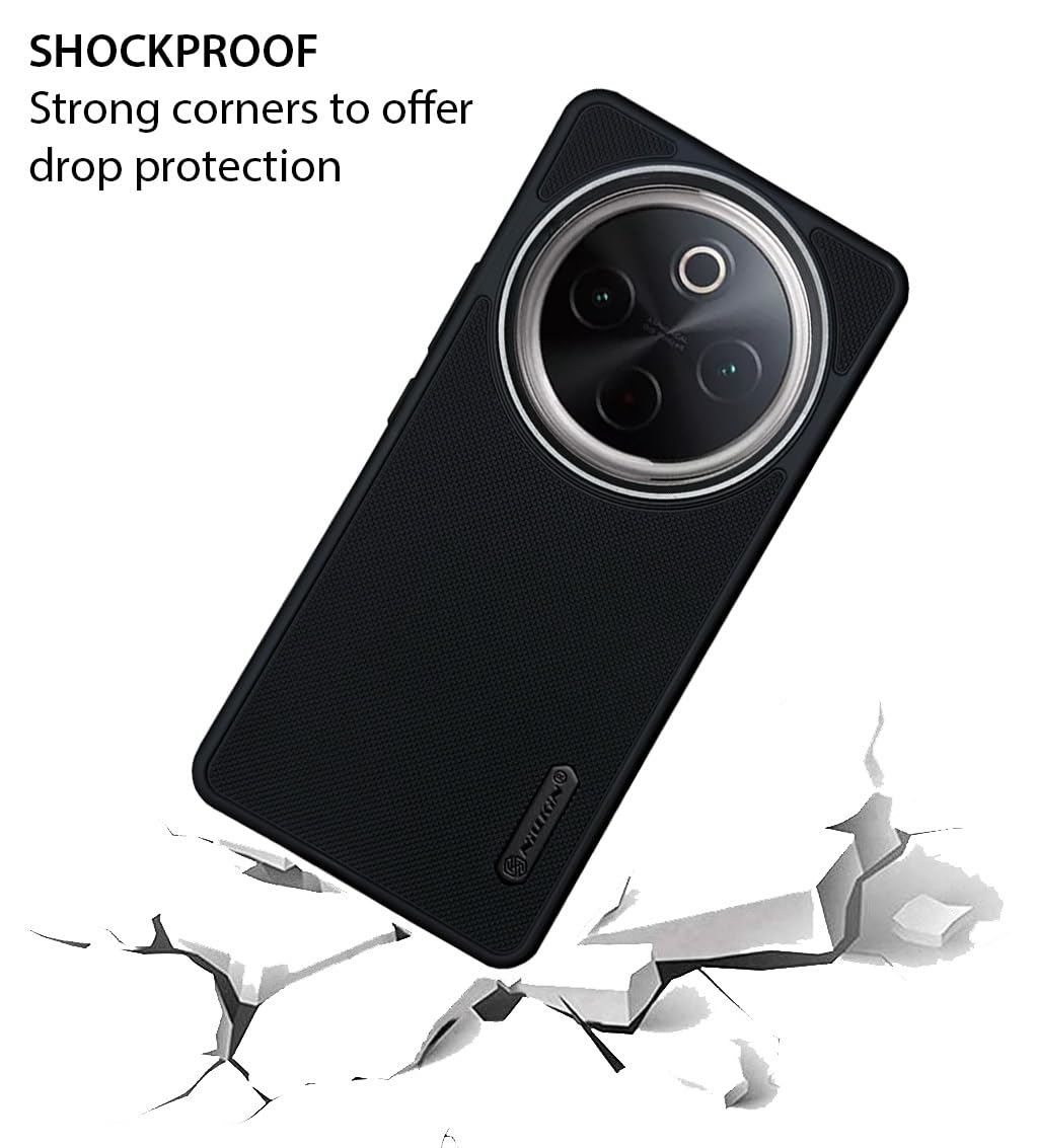 NIUKIN Super Frosted Dotted Case with Camera Ring for Vivo T4
