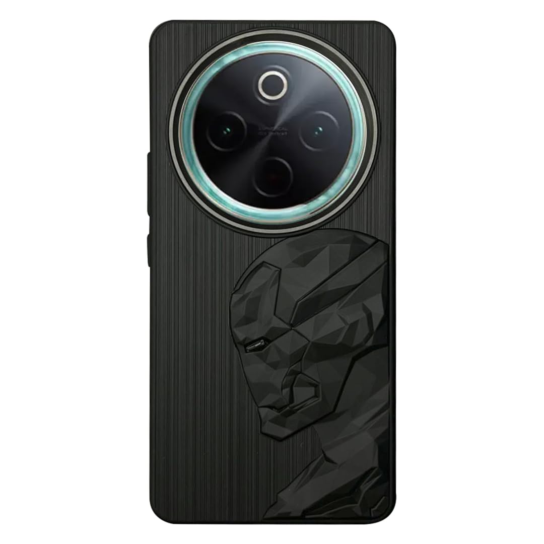 IR Superhero Side Face Prism Case with Metallic Camera Ring for Vivo T4