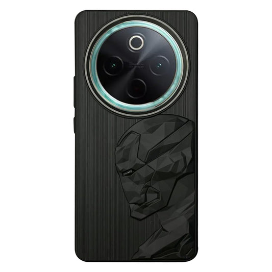 IR Superhero Side Face Prism Case with Metallic Camera Ring for Vivo T4