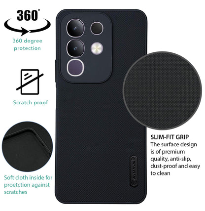 NIUKIN Super Frosted Dotted Case for Vivo T4x 5G
