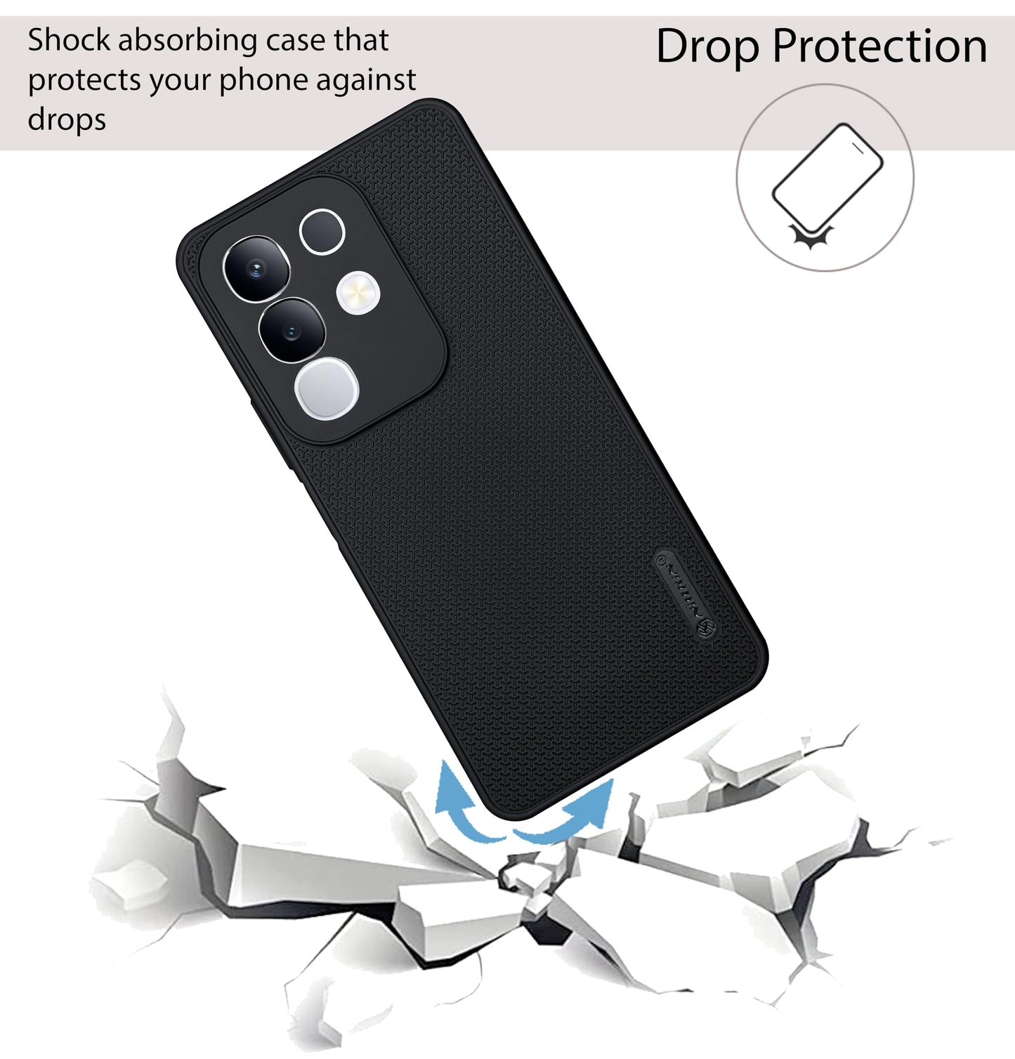 Niukin Grip Guard Back Case for Vivo Y31 Pro 5G