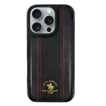 Santa Barbara Polo & Racquet Club Barton Series Leather Case for iPhone 16 Pro Max