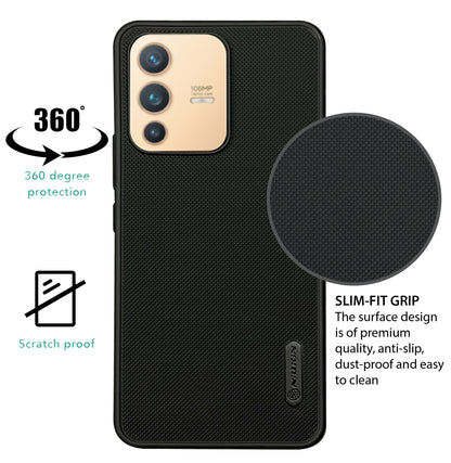 NIUKIN Super Frosted Dotted Case for Vivo V23 Pro