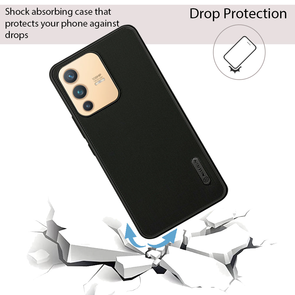 NIUKIN Super Frosted Dotted Case for Vivo V23 Pro