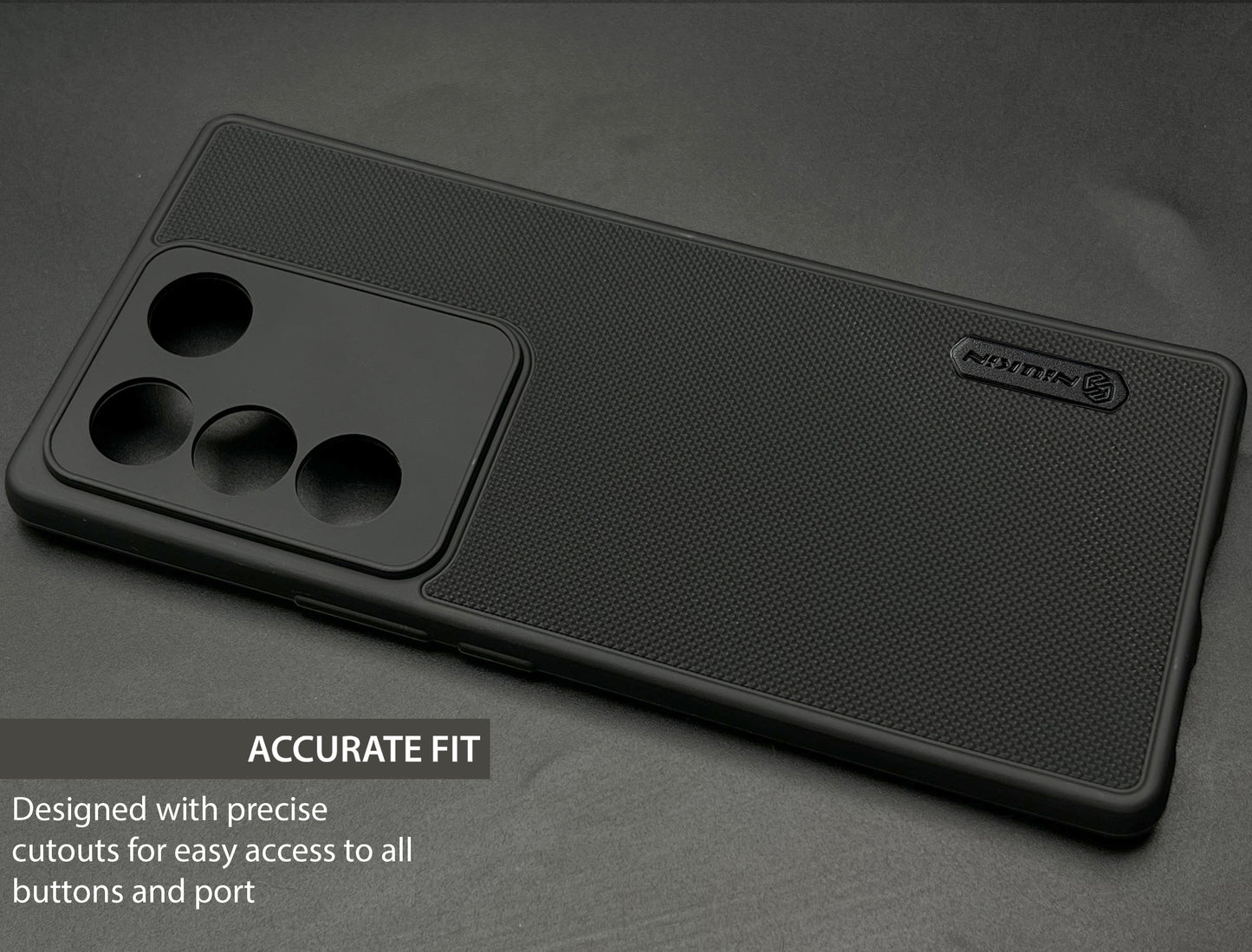 NIUKIN Super Frosted Dotted Case for Vivo V27 Pro