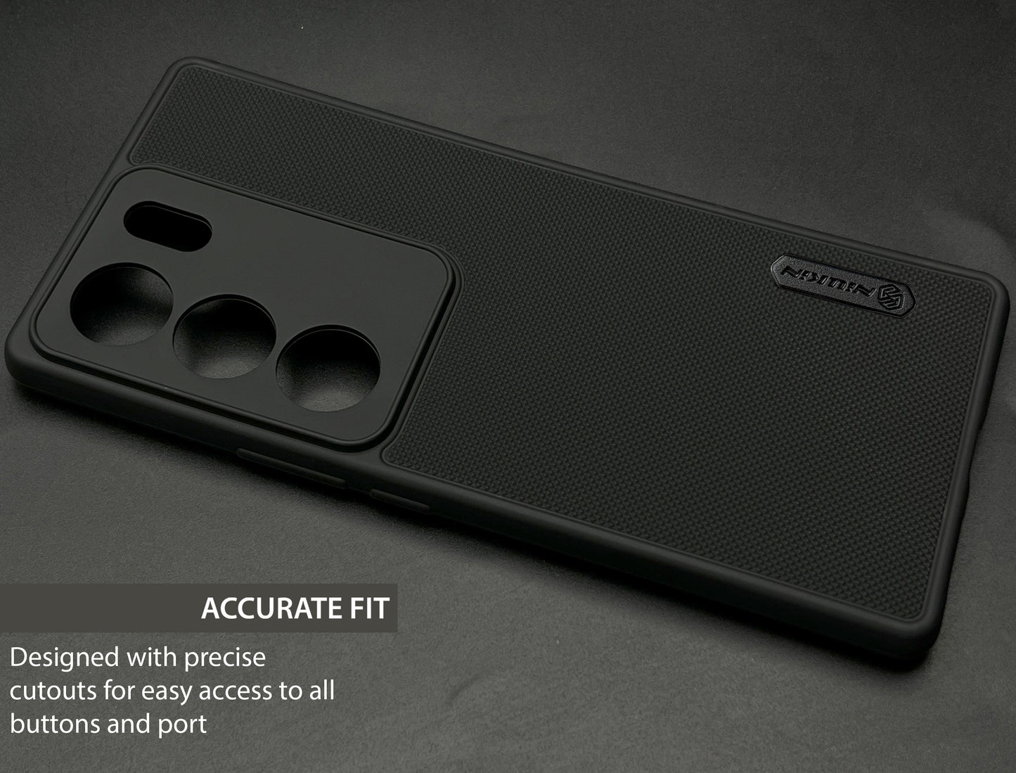 NIUKIN Super Frosted Dotted Case for Vivo S17 Pro