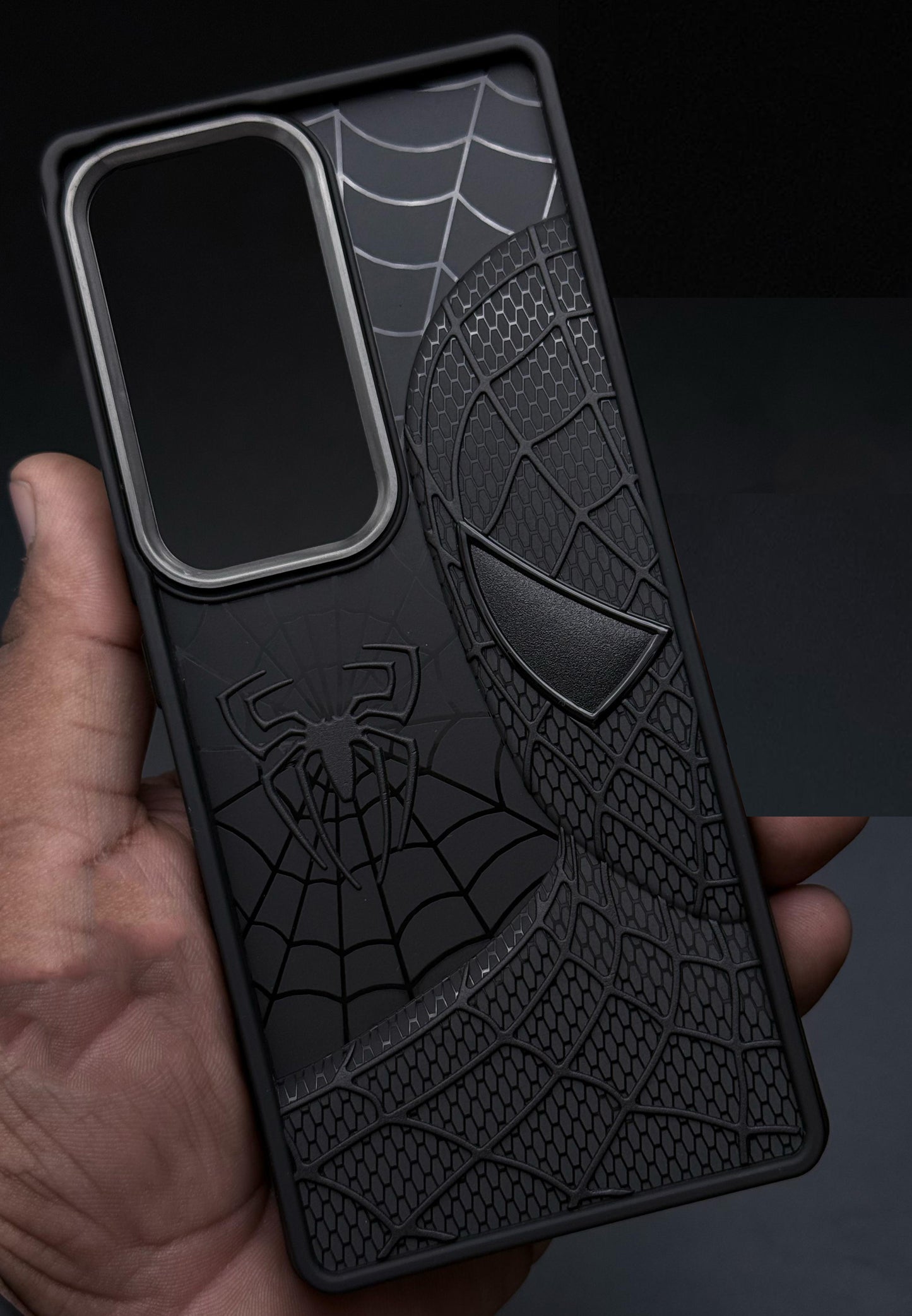 Sp Superhero Web Case with Metallic Camera Ring for Vivo V30 Pro(5G)