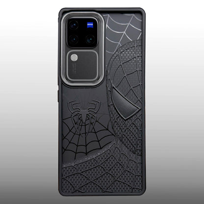 Sp Superhero Web Case with Metallic Camera Ring for Vivo V30 Pro(5G)