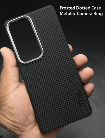 NIUKIN Super Frosted Dotted Case with Camera Ring for Vivo V30 Pro