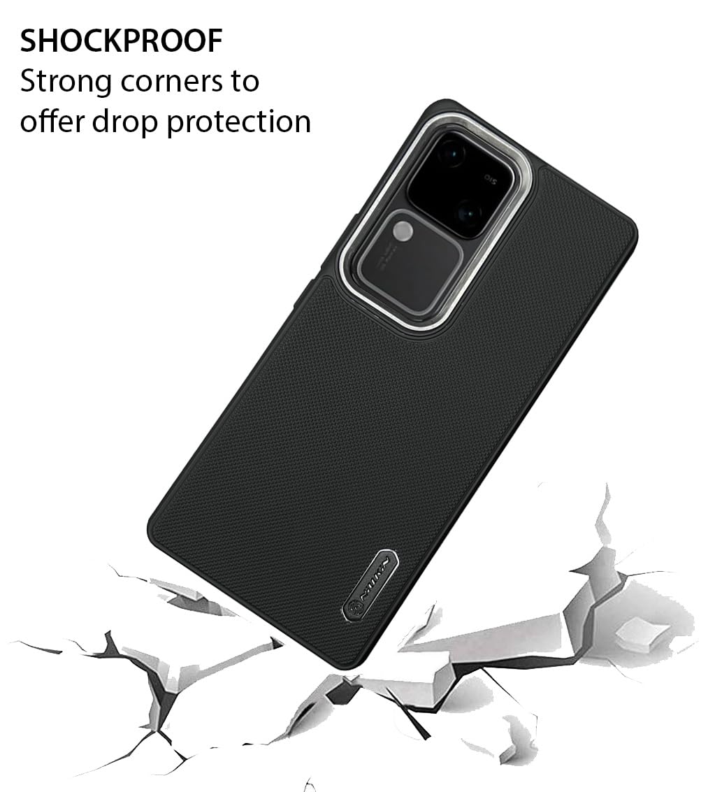 NIUKIN Super Frosted Dotted Case with Camera Ring for Vivo V30 Pro