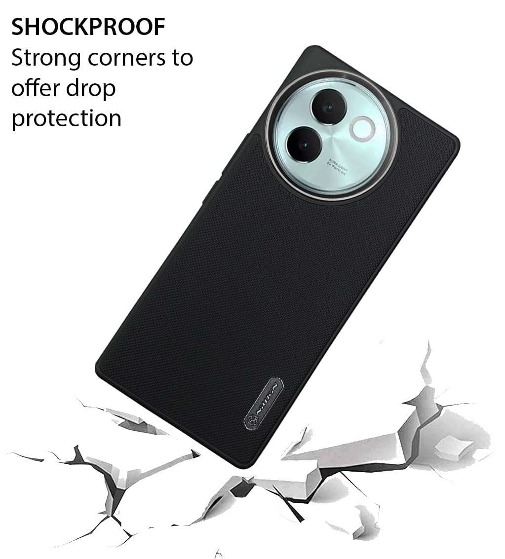 NIUKIN Super Frosted Dotted Case with Camera Ring for Vivo V30e